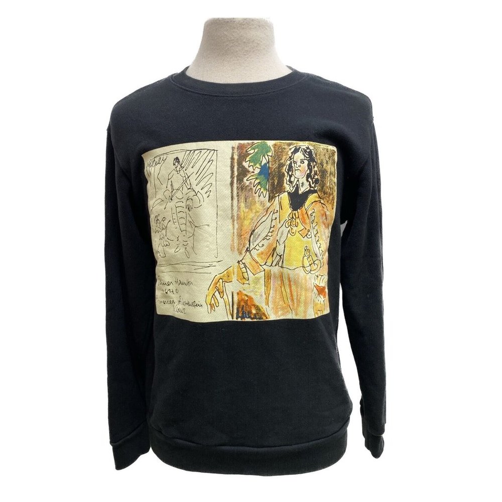 100% Authentic GUCCI Garden Unveil Black Long Sleeve Sweatshirt Size Large